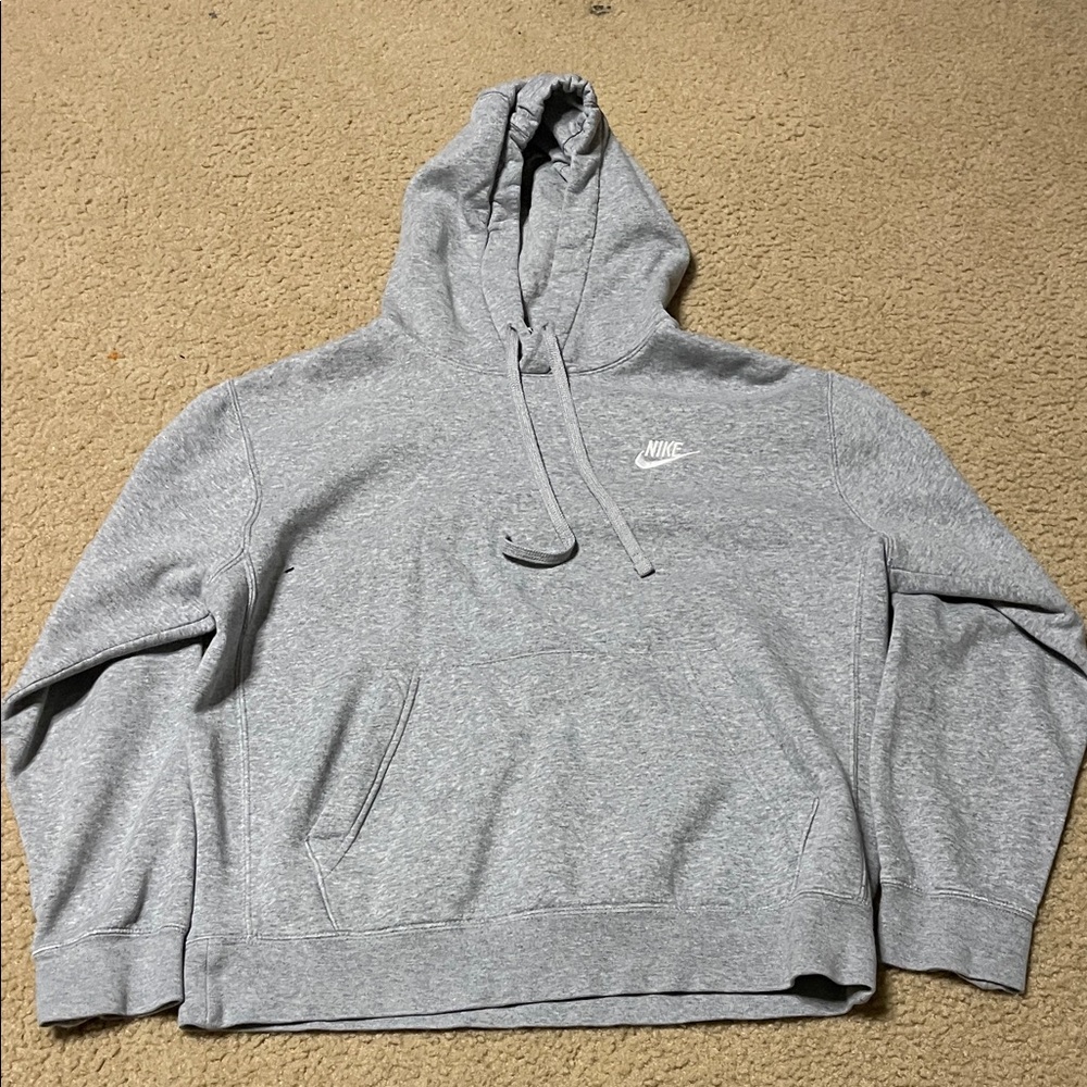 Nike Men's Light Gray Hoodie